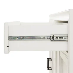 3pc Tara Entertainment Set With Closed Storage Distressed White - Crosley -Furniture Specialty Store GUEST 0f118ce6 bb42 4cc5 b3eb edbfca718cf5