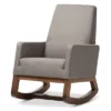 Yashiya Mid - Century Retro Modern Fabric Upholstered Rocking Chair - Baxton Studio -Furniture Specialty Store GUEST 0f90a045 968f 4077 854e ff09d8d72e5d