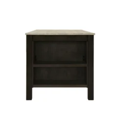 Farmhouse 5-Piece Wood Dining Table Set With 2-Tier Storage Shelves-ModernLuxe -Furniture Specialty Store GUEST 0fbd657a 58a7 48a5 ab6d b633de7820fe