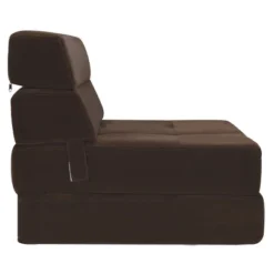 Costway Tri-Fold Fold Down Chair Flip Out Lounger Convertible Sleeper Bed Couch Dorm Brown -Furniture Specialty Store GUEST 0fdc7652 767c 45c0 b959 08c473bfbeaf