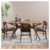 5pc Anise Dining Set Natural Walnut/Dark Brown - Christopher Knight Home