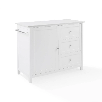Soren Stone Top Kitchen Island/Cart White - Crosley 9 Soren Stone Top Kitchen Island/Cart White - Crosley - Image 7