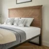 Flash Furniture Fiona Herring Bone Wooden Adjustable Headboard For Universal Metal Bed Frames -Furniture Specialty Store GUEST 11ff499e 929a 45b8 beb3 360652ab9103