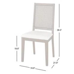 Set Of 2 Westbury Cane Style Back Dining Chairs Walnut/Cream - Buylateral -Furniture Specialty Store GUEST 1235456c 3a74 4299 a790 1d7586727596