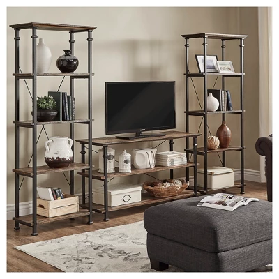 Ronay Rustic Industrial Console Table - Inspire Q® 7 Ronay Rustic Industrial Console Table - Inspire Q® - Image 5