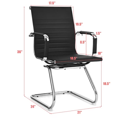 Costway Set Of 2 Office Waiting Room Chairs For Reception Conference Area 3 Costway Set Of 2 Office Waiting Room Chairs For Reception Conference Area