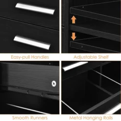 Costway 3-Drawer File Cabinet Mobile Lateral Cabinet Printer Stand EspressoBlack 21 Costway 3-Drawer File Cabinet Mobile Lateral Cabinet Printer Stand EspressoBlack -Furniture Specialty Store GUEST 136be8a4 c209 4c1e a974 2fde2ffb884c