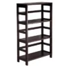 7pc Capri Set Storage Shelf With Folding Fabric Baskets Espresso Brown/White - Winsome -Furniture Specialty Store GUEST 138fcb02 7299 4683 bb8a 387ba3646822