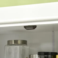 HOMCOM Freestanding Modern Farmhouse 4 Door Kitchen Pantry Cabinet, Storage Cabinet Organizer With 6-Tiers, 1 Drawer And 4 Adjustable Shelves, White -Furniture Specialty Store GUEST 14e92309 c0b4 46e3 8411 066dba88d43d