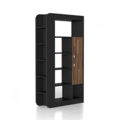 70.87" Triaga Multi Shelf Bookcase Black - MiBasics -Furniture Specialty Store GUEST 1541d184 fb67 4fda a432 32f8d7e87701