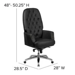 Emma And Oliver High Back Traditional Button Tufted Multifunction Swivel Ergonomic Office Chair -Furniture Specialty Store GUEST 1571be24 5aae 45a8 a652 74f11fafd301