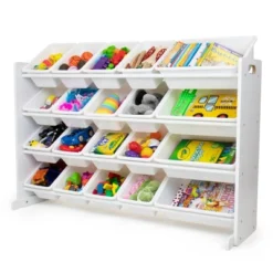 Cambridge Extra Large Toy Storage Organizer With 20 Storage Bins White - Humble Crew -Furniture Specialty Store GUEST 15afdb1b 4d8d 4d0a ba3f 2567d7072dc7
