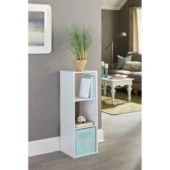 Closetmaid Wooden Decorative Stackable Horizontal Vertical 3 Cube Shelving Unit Storage Organizer Cubeical For Living Room, Bedroom, Or Office, White 9 Closetmaid Wooden Decorative Stackable Horizontal Vertical 3 Cube Shelving Unit Storage Organizer Cubeical For Living Room, Bedroom, Or Office, White -Furniture Specialty Store GUEST 15bdc951 a7d3 429f 9b73 58e0364e7008