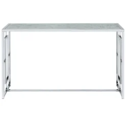 Stagge Glam Rectangle Sofa Table Chrome - HOMES: Inside + Out -Furniture Specialty Store GUEST 163e6640 d7ba 4efb 94e4 36ac1b1ad5f0