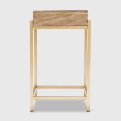 Sidney Modern Living Room Accent Table Beige/Gold - Adore Decor -Furniture Specialty Store GUEST 1647700d bc54 48eb 9dfc deaae0f01623