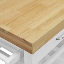 Denver Kitchen Cart White - ClickDecor -Furniture Specialty Store GUEST 16f31116 dec3 433d 8195 38609f6bcee9