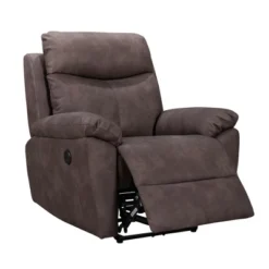 FC Design Modern Power Recliner Chair With USB Charging Port And Pillow Top Arms Palomino Fabric Single Seat Reclining Sofa -Furniture Specialty Store GUEST 16fe5ad1 c3db 45e7 956d 6e7b805488a0
