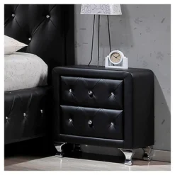 Stella Crystal Modern Nightstand - Baxton Studio -Furniture Specialty Store GUEST 1759f25a 8a6b 40aa 8103 eb39883e5a40