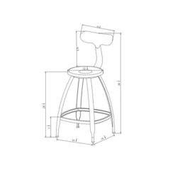 Seidler Architect Industrial Counter Height Barstool Black - Project 62™ 9 Seidler Architect Industrial Counter Height Barstool Black - Project 62™ -Furniture Specialty Store GUEST 1826fd44 b2f5 4927 8d9a b4327fda6910