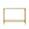 Stella Slim Console Table White/Gold - Carolina Chair & Table -Furniture Specialty Store GUEST 182c3669 f3d7 468e a9eb 4689633153ad
