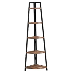 70" Free Standing 5 Tier Pyramid Corner Shelf - Danya B. 32 70" Free Standing 5 Tier Pyramid Corner Shelf - Danya B. -Furniture Specialty Store GUEST 184e6dd2 4f28 49d0 939a 8f94ee5de38f