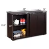 Costway Kitchen Storage Cabinet Sideboard Buffet Cupboard Wood Sliding Door Pantry Brown -Furniture Specialty Store GUEST 198a37b2 341c 4b83 b480 6effe7ec1a59