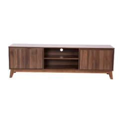 Flash Furniture Hatfield Mid-Century Modern TV Stand For Up To 64 Inch TV's - 60 Inch Media Center With Adjustable Center Shelf And Dual Soft Close Doors -Furniture Specialty Store GUEST 1a8962fd 28c1 4fc4 ae0d d1235cad7c8c