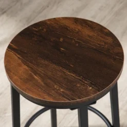 HOMCOM Industrial 5-Piece Bar Table And Chairs Set, Space Saving Dining Table With 4 Stools For Pub And Kitchen, Brown 10 HOMCOM Industrial 5-Piece Bar Table And Chairs Set, Space Saving Dining Table With 4 Stools For Pub And Kitchen, Brown -Furniture Specialty Store GUEST 1b44a813 e9cd 46c8 baea 40ade4928504