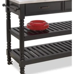 Savannah Kitchen Cart Wood - Black - Home Styles -Furniture Specialty Store GUEST 1b7c06b3 a507 4c31 be8c a574073d0436
