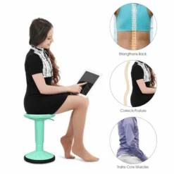 Costway Wobble Chair Height Adjustable Active Learning Stool Sitting Home Office Green Backless Silicone -Furniture Specialty Store GUEST 1b8682b5 bf47 4971 97ec f56f2053ceee