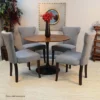 40" Somerset Wood Top Round Dining Table Black - Carolina Chair & Table -Furniture Specialty Store GUEST 1b9cb9e6 d6f0 4ea2 8337 27c9fc42bf98