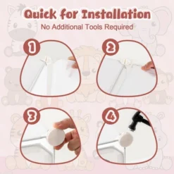 Costway 12-Cube Kids Wardrobe Baby Dresser Bedroom Armoire Clothes Hanging Closet With Door -Furniture Specialty Store GUEST 1b9cdaf3 5d03 4c84 986f e3e97e22597f