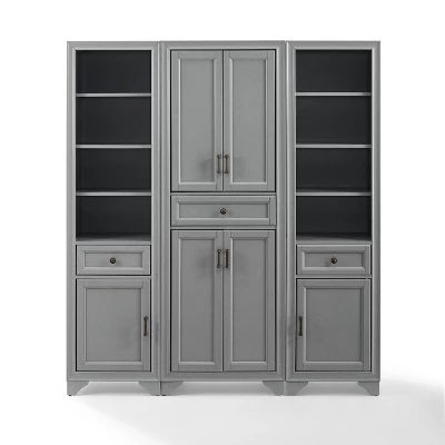 3pc Tara Pantry Set - Pantry And 2 Linen Cabinets - Crosley 4 3pc Tara Pantry Set - Pantry And 2 Linen Cabinets - Crosley - Image 2