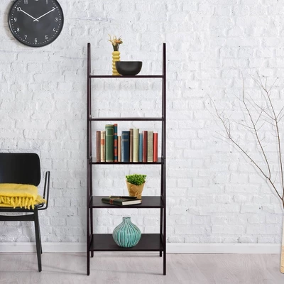 5 Shelf Ladder Bookcase - Flora Home 6 5 Shelf Ladder Bookcase - Flora Home - Image 4
