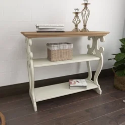 Farmhouse Wood Console Table Off White - Olivia & May -Furniture Specialty Store GUEST 1cdfc02a c99e 401e b411 6c47cb873348