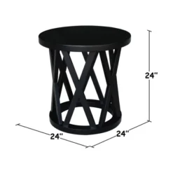 24" Ceylon Round End Table - International Concepts -Furniture Specialty Store GUEST 1da0c70b f486 492c 9ca6 293f67e43b7a