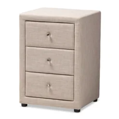 Tessa 3 Drawer Nightstand - Baxton Studio -Furniture Specialty Store GUEST 1e1533ea 7a1e 42dc 9158 a38d92065bec