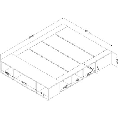 Avilla Storage Bed With Baskets Fall Oak - South Shore 10 Avilla Storage Bed With Baskets Fall Oak - South Shore - Image 8