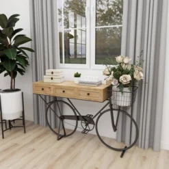 Farmhouse Metal Console Table Red - Olivia & May -Furniture Specialty Store GUEST 1ec4c2e0 30e5 4065 a86e ecee200f2415