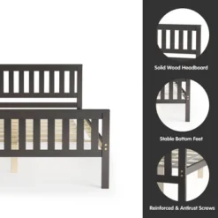 Costway Full Wood Platform Bed With Headboard And Footboard Mattress Foundation -Furniture Specialty Store GUEST 1f4f36fc e6ba 42e9 bebc 020d8c704ceb