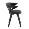 Gardenia PU Leather/Wood Dining Chair Black - LumiSource -Furniture Specialty Store GUEST 1f5c0784 b5d3 4f75 b7f8 3111f060b358