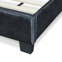 Hudson Leather Upholstered Bed Black - ClickDecor -Furniture Specialty Store GUEST 1f664e05 0b88 43f3 afcf 539179719921