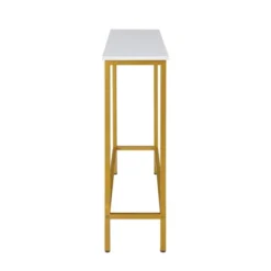 Stella Slim Console Table White/Gold - Carolina Chair & Table -Furniture Specialty Store GUEST 1fe69c47 3438 4389 86bc d8d43e763430