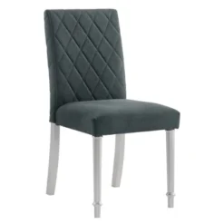 2pc Singger Writing Desk With Chair Gray - HOMES: Inside + Out -Furniture Specialty Store GUEST 20862193 a01f 45f6 bfa6 9956017062dc