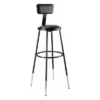 Set Of 2 32"-39" Height Adjustable Heavy Duty Vinyl Padded Steel Accent Barstools With Backrest Black - Hampden Furnishings -Furniture Specialty Store GUEST 20abef93 a433 467d a03c 452d1faea76f