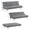 Costway Convertible Futon Sofa Bed Adjustable Sleeper With Stainless Steel Legs -Furniture Specialty Store GUEST 20adb486 5d64 41f9 a7e0 5b0e34c80c63
