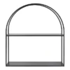 24" X 26" Monroe Metal Arch Shelf Black - Kate & Laurel All Things Decor -Furniture Specialty Store GUEST 20ba09b3 6532 485b a857 68ae667c7c84