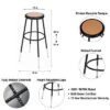 Set Of 2 32"-39" Height Adjustable Heavy Duty Steel Accent Barstools Black - Hampden Furnishings -Furniture Specialty Store GUEST 21088795 8c4d 496c bb14 6b392331036f