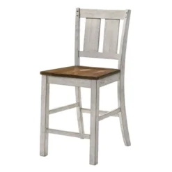 5pc Naxti Rustic Round Counter Height Dining Table Set Light Oak/Antique White - HOMES: Inside + Out -Furniture Specialty Store GUEST 219d1851 86b5 4610 9bf7 34a2eeb484a6