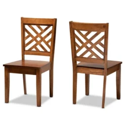 Caron Wood Dining Chair Set - Baxton Studio -Furniture Specialty Store GUEST 21f9857d ede3 458a 87d7 30a440b58468